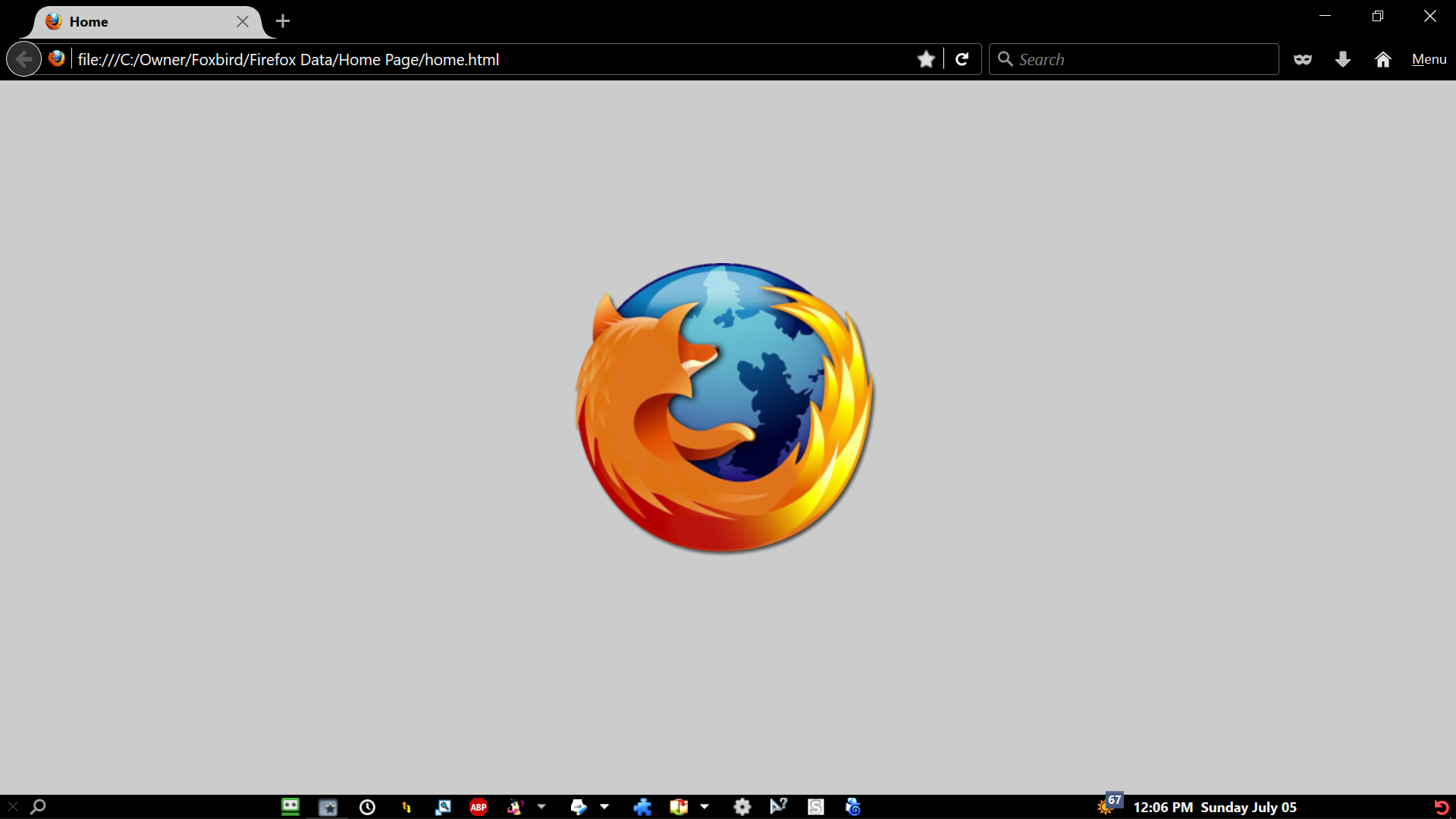 Firefox main window