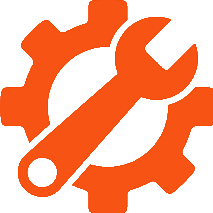 Gear and wrench icon