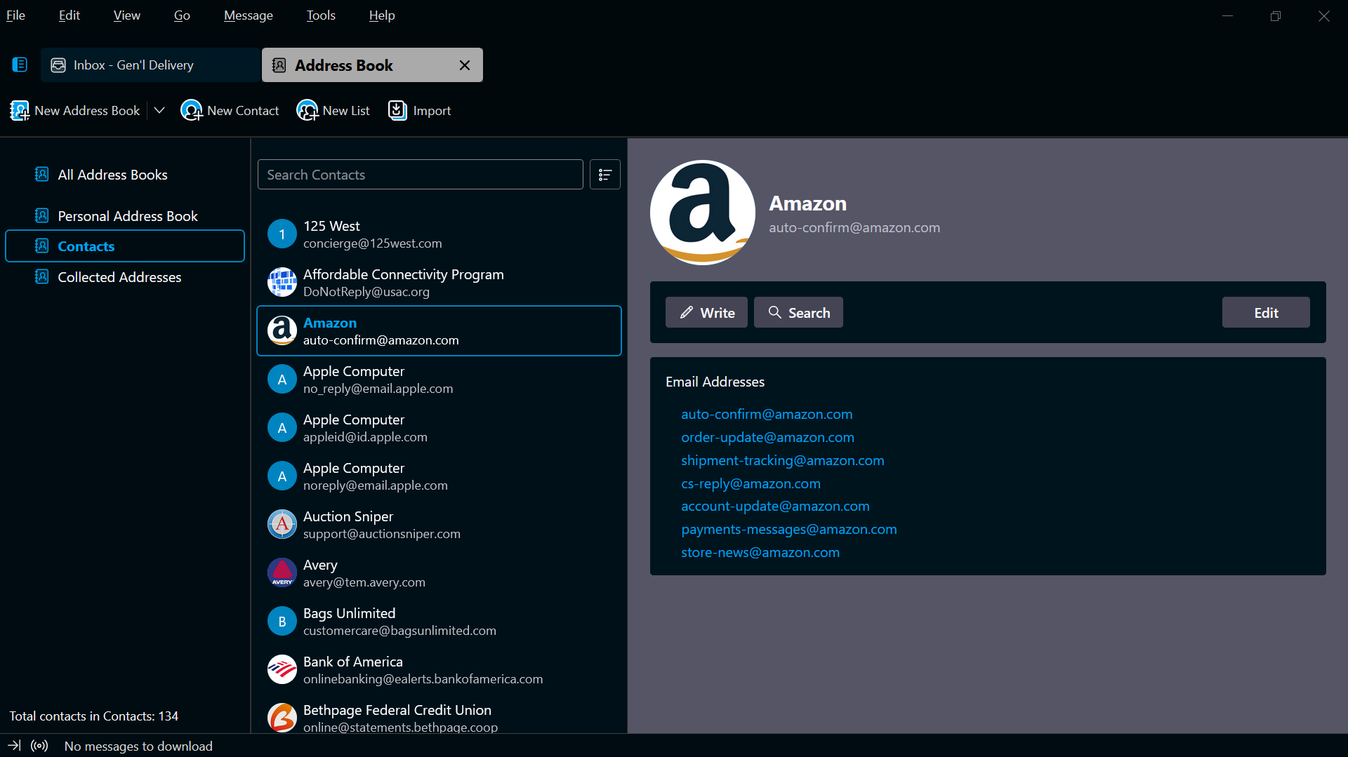 Thunderbird Address Book